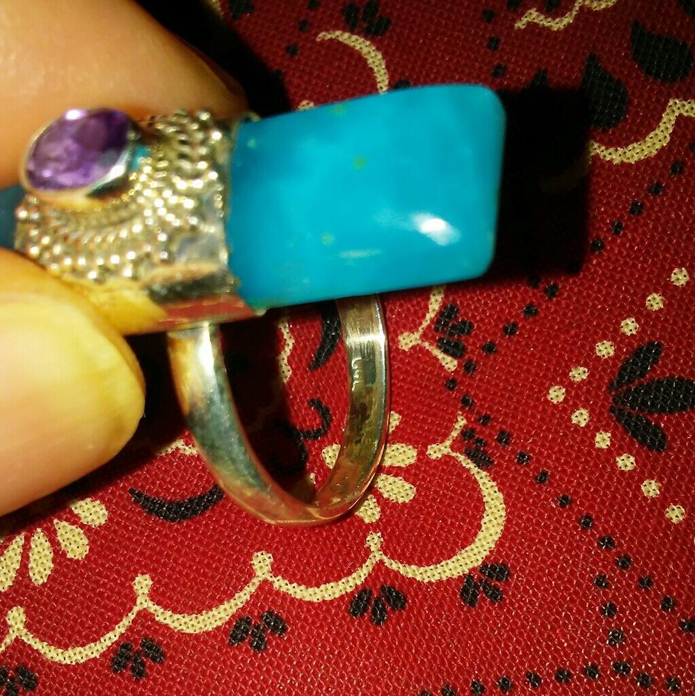💗💕AMAZING!/ AMETHYST RING SZE,8💗💕 - Picture 7 of 8